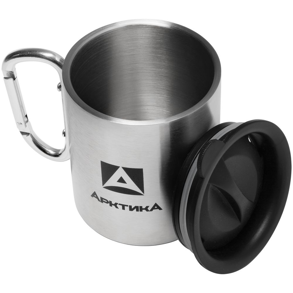 Термокружка с карабином «Арктика 300», стальная Термокружка с карабином «Арктика 300», стальная