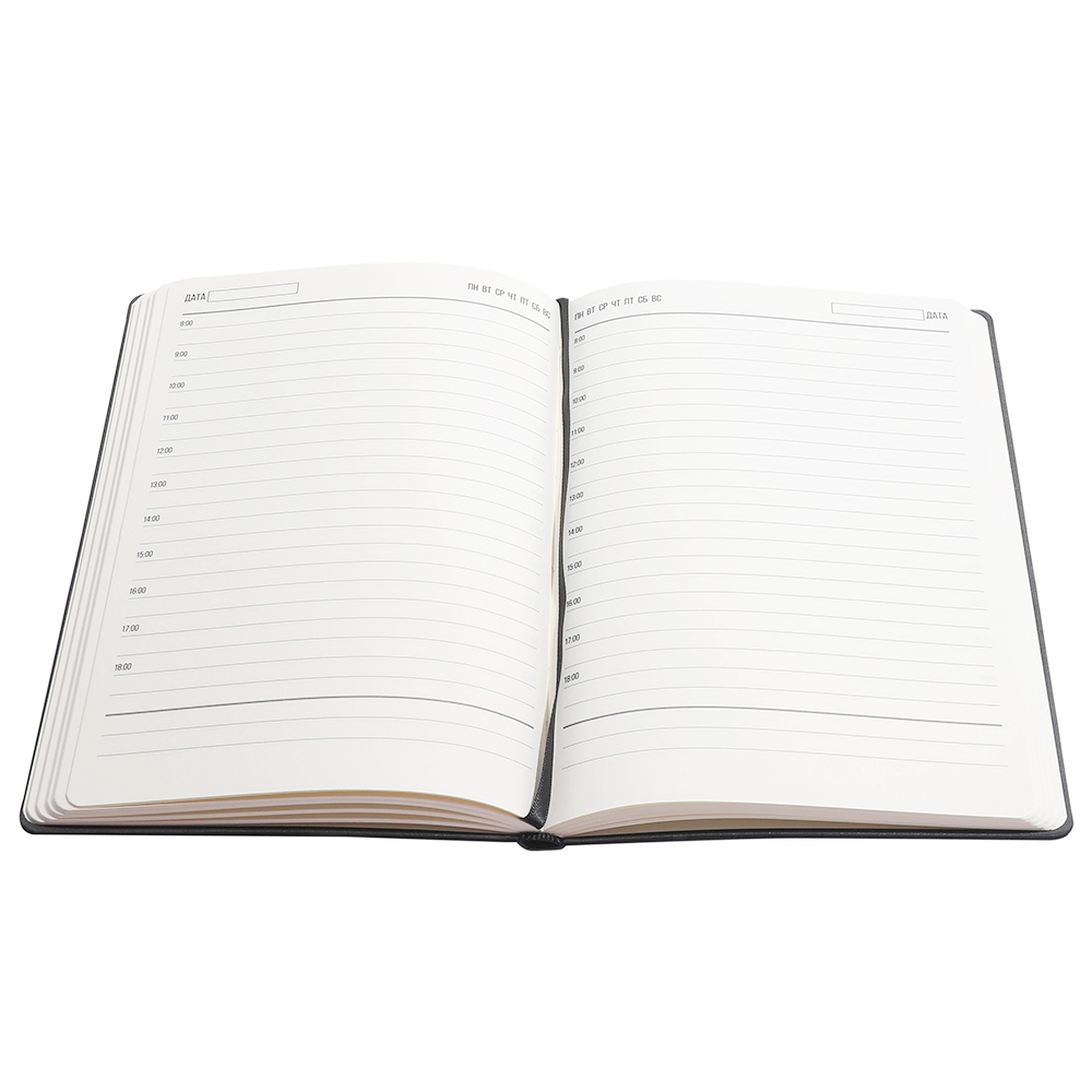 Ежедневник A5 недатированный Franco в мягком переплёте, черный