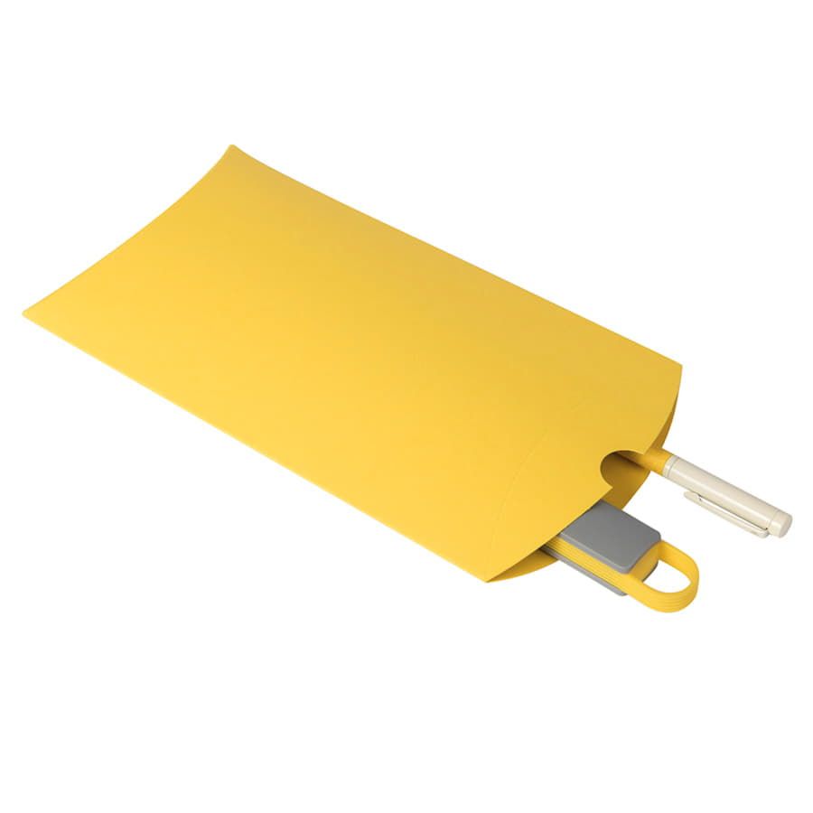 Коробка подарочная PACK; 23*16*4 см; желтый