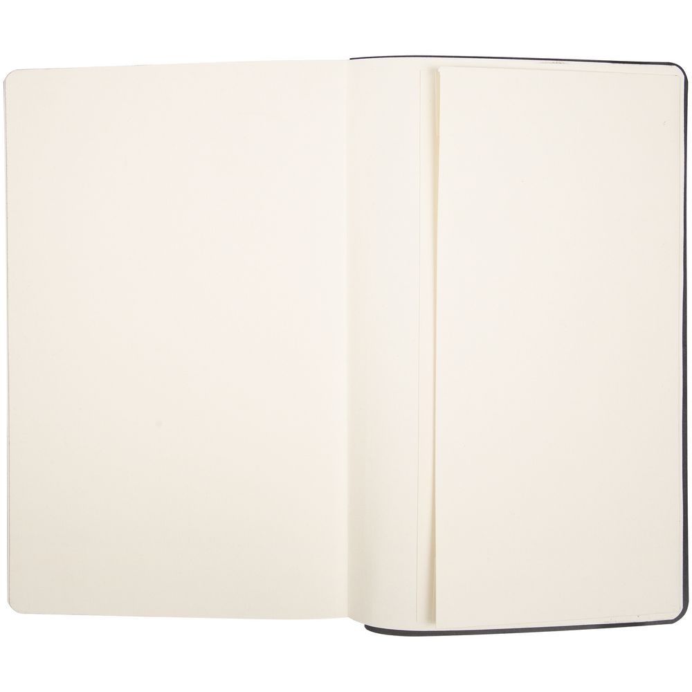 Ежедневник Velours, недатированный, черный с синим