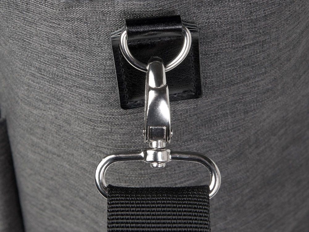 Сумка-холодильник Fabrizio со штопором, серый/черный