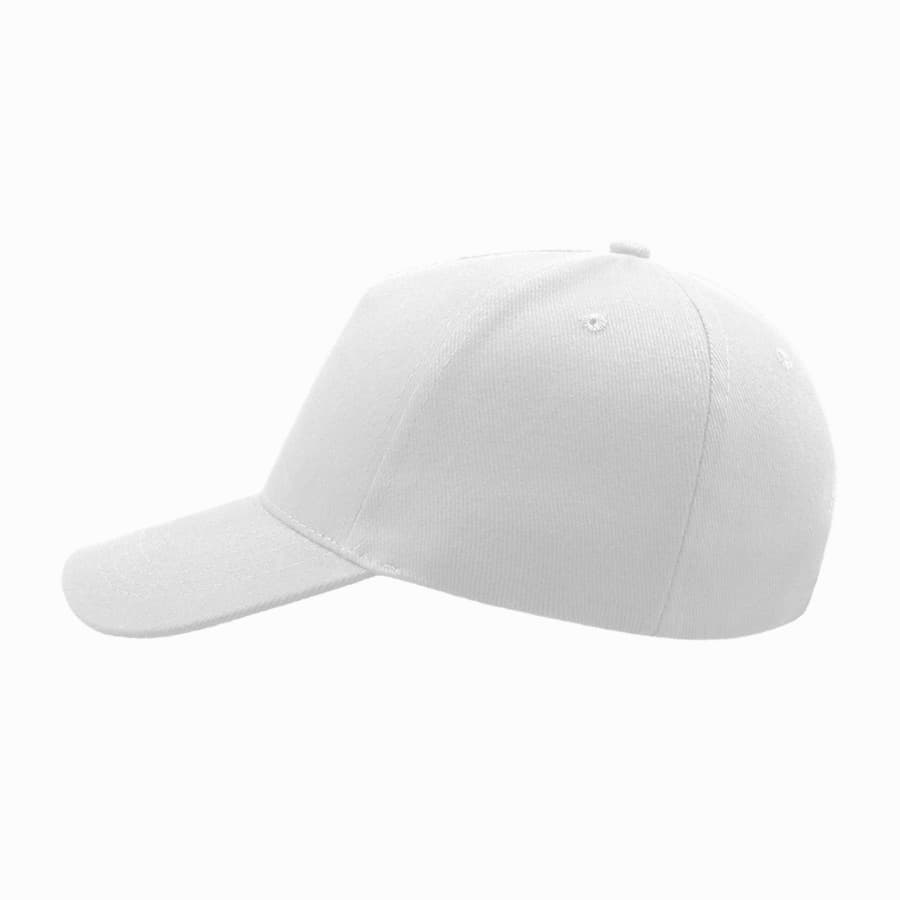 Бейсболка "LIBERTY FIVE", 5 клиньев,  застежка на липучке; белый, 100% хлопок; плотность 250 г/м2