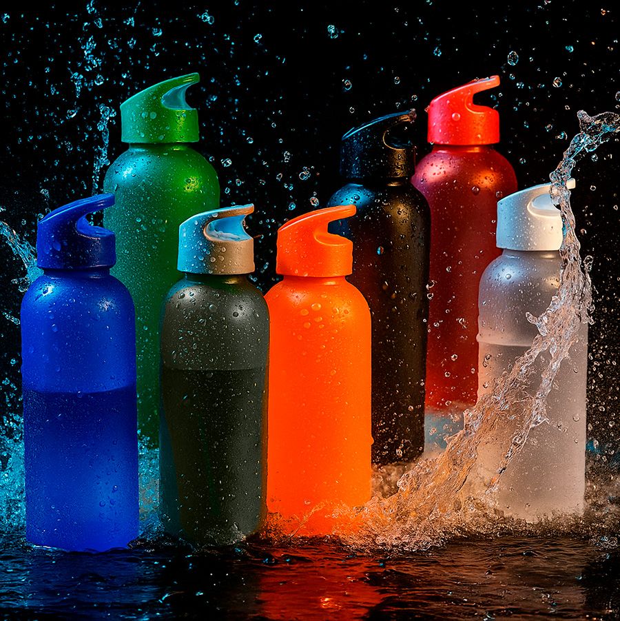 Бутылка для воды LIQUID 2, 550 мл., матовая, белая, пластик