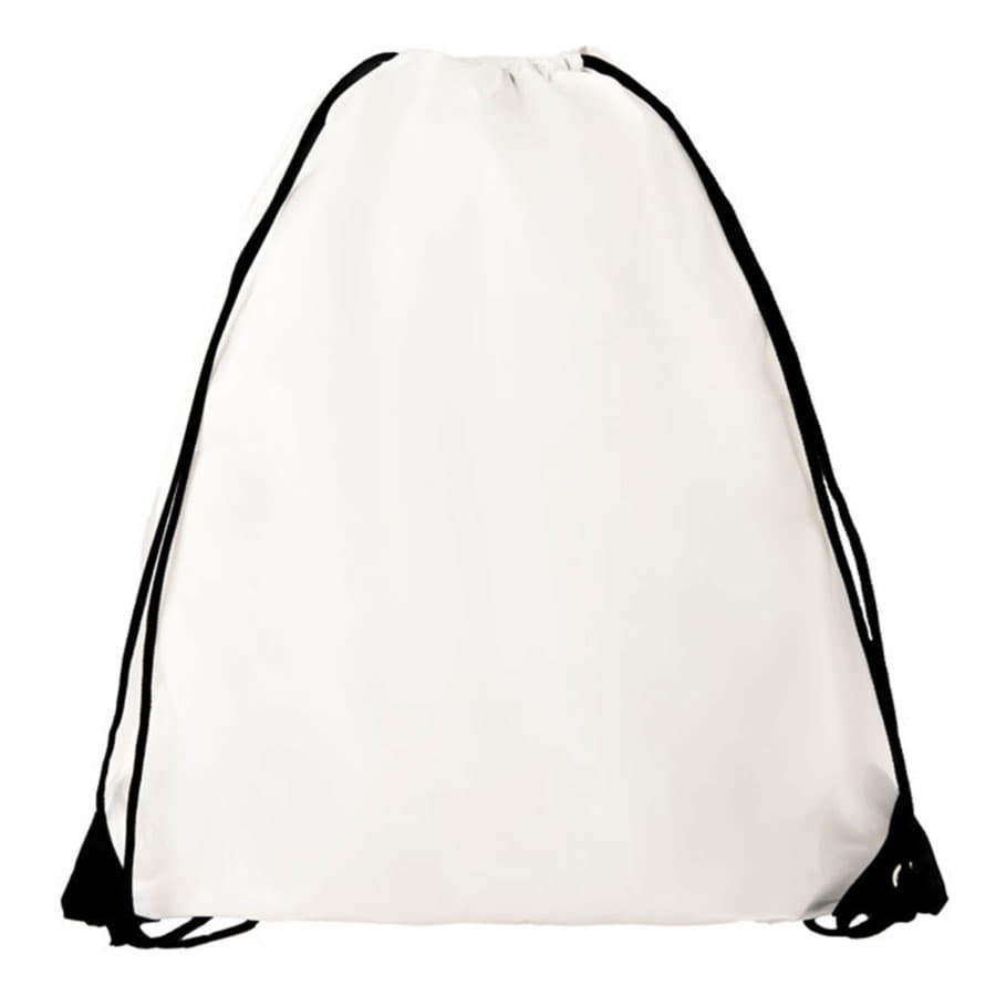 Рюкзак "Promo"; белый; 33х38,5х1см; полиэстер; шелкография