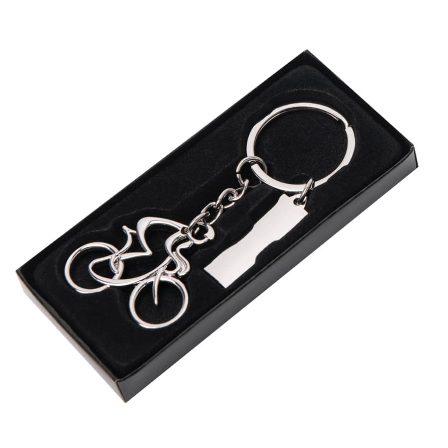 Брелок SILV CYCLIST; 4,0 x 4,0 x 0,4 см; металл