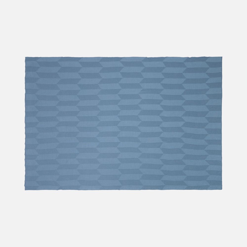 Плед Rombus, синий (дымчатый)