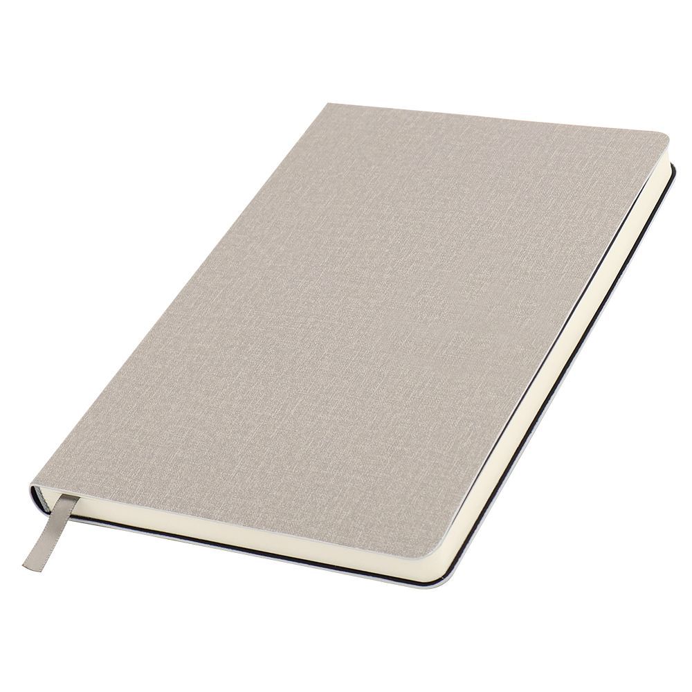 Ежедневник A5 недатированный Stefano в мягком переплёте, светло-серый