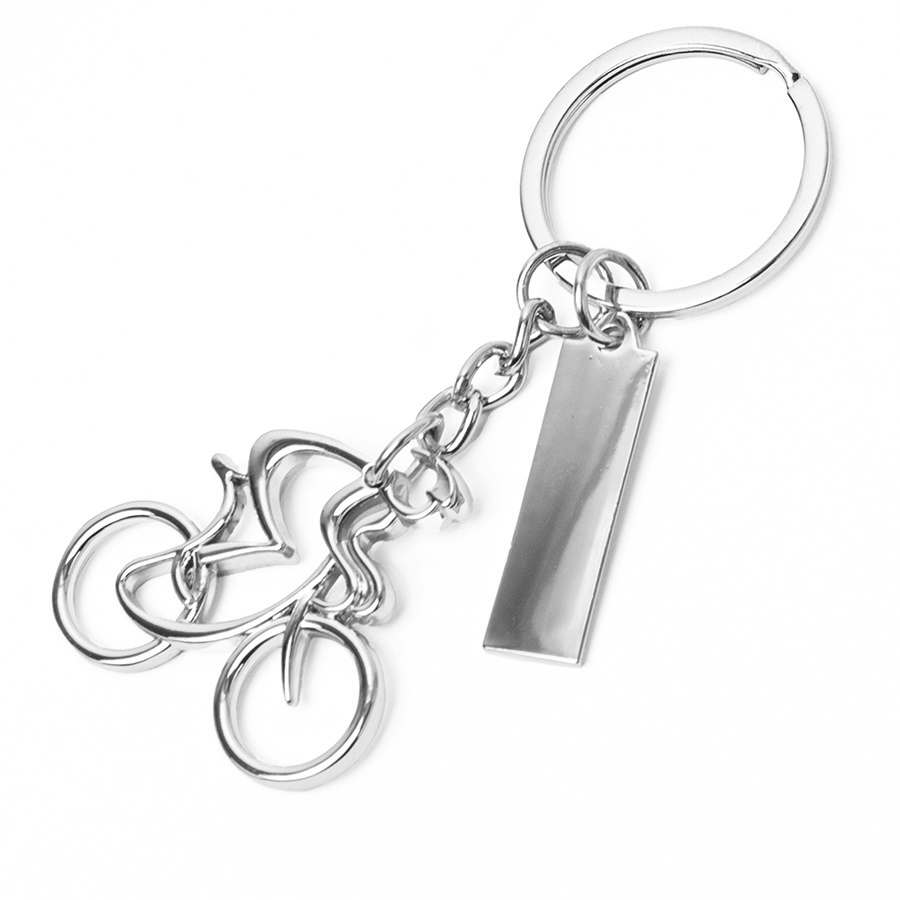 Брелок SILV CYCLIST; 4,0 x 4,0 x 0,4 см; металл