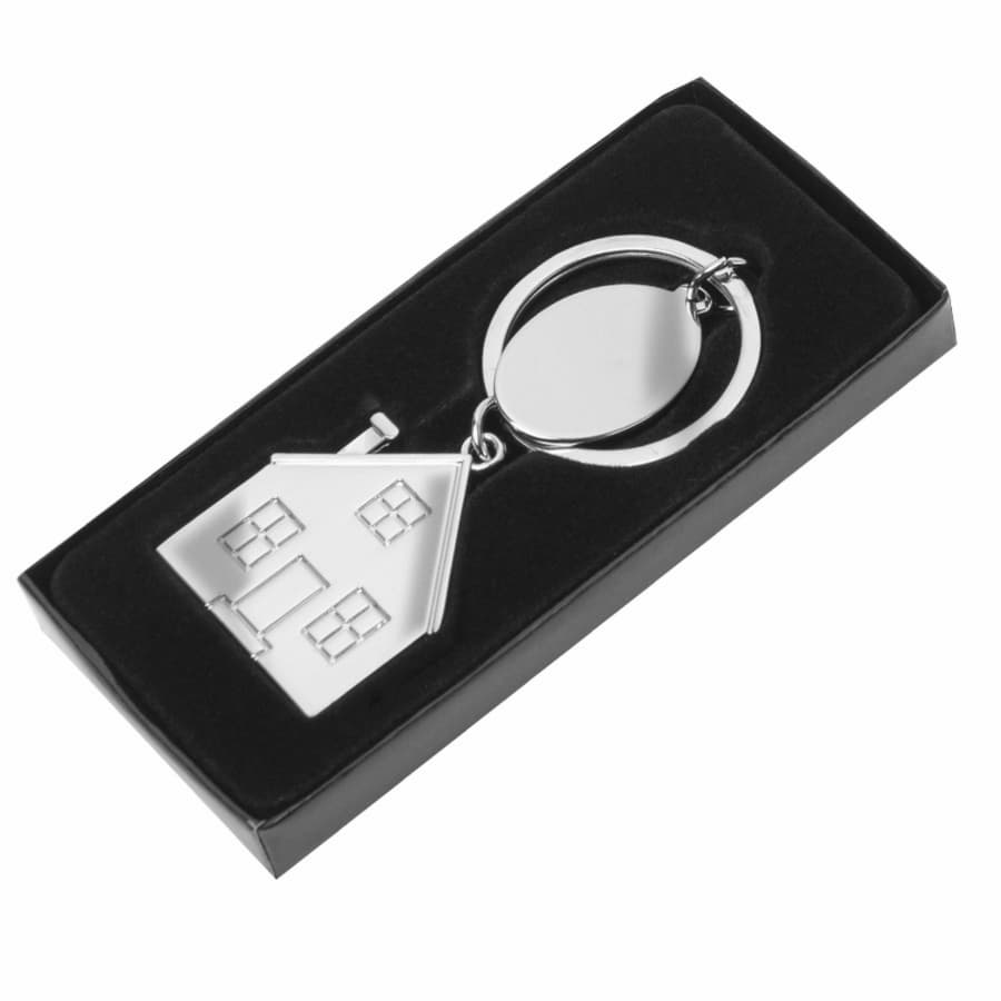Брелок SILV HOME; 3,97 x 3,3 x 0,3 см; металл