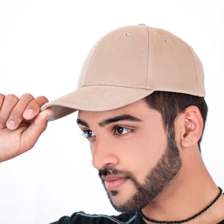 Бейсболка "LIBERTY SIX", 6 клиньев, застежка на липучке, бежевый, 100% хлопок;плотность 250 г/м2