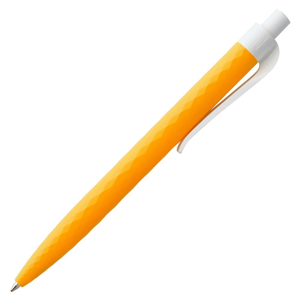 Ручка шариковая Prodir QS01 PMP-P, оранжевая с белым