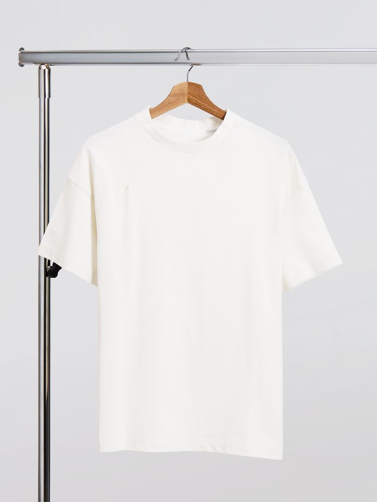 Футболка оверсайз унисекс Sinkopa, молочно-белая, размер M/L