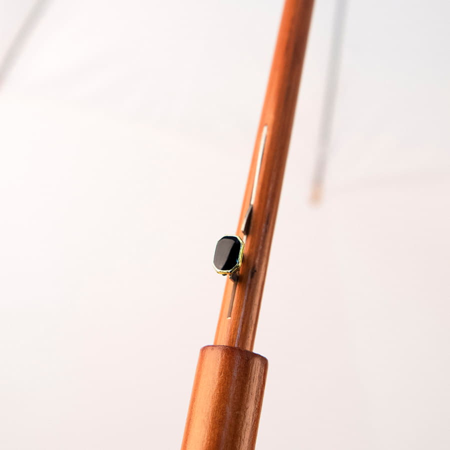 Зонт-трость с деревянной ручкой, полуавтомат; белый; D=103 см, L=90см; нейлон Зонт-трость с деревянной ручкой, полуавтомат; белый; D=103 см, L=90см; нейлон