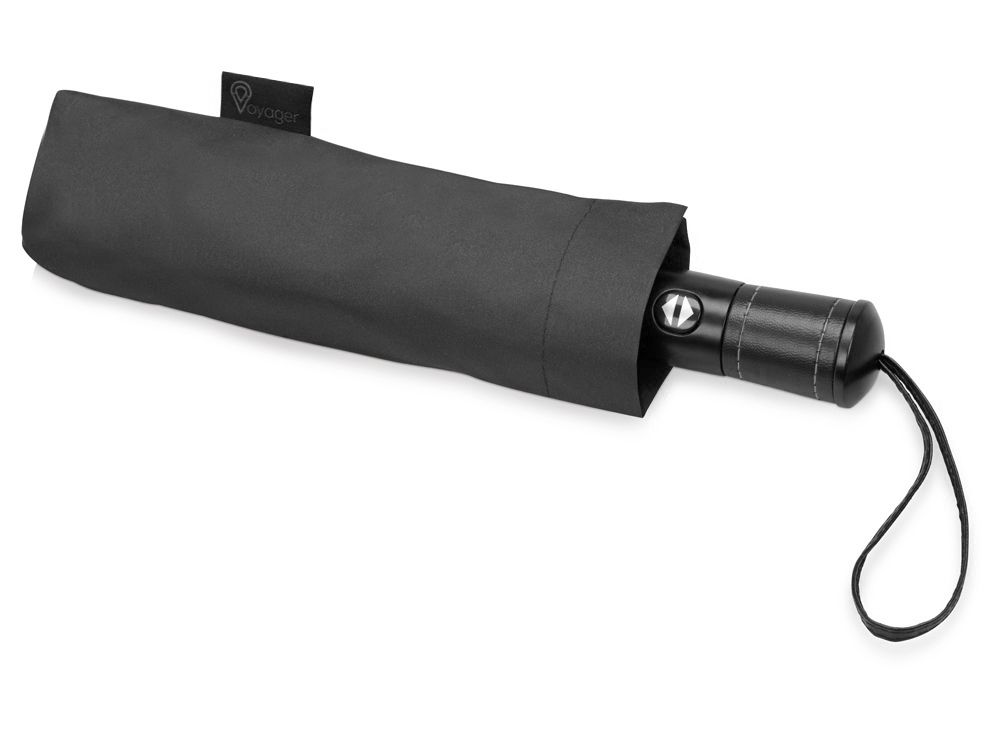 Зонт складной "Ontario", автоматический, 3 сложения, с чехлом, черный