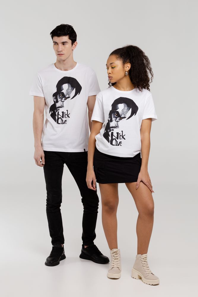 Футболка «Меламед. Nick Cave», белая, размер S