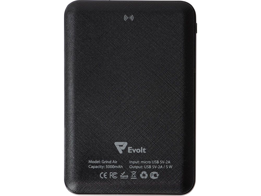 Беспроводной внешний аккумулятор «Grind Air» v. 2, 5000 mAh