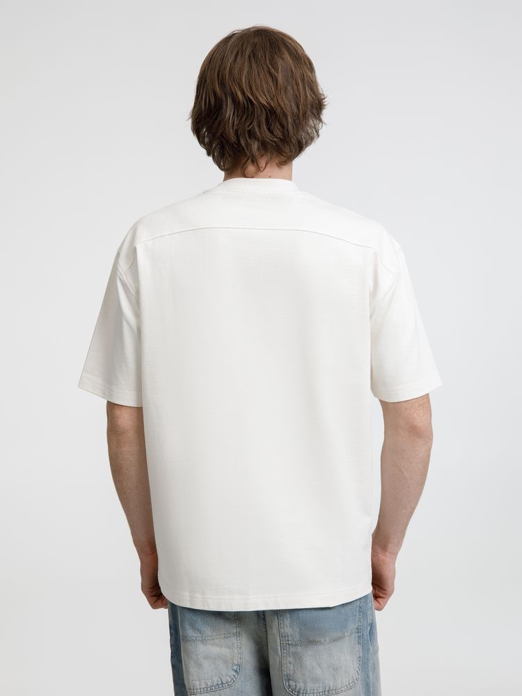 Футболка оверсайз унисекс Sideline, молочно-белая, размер XS/S