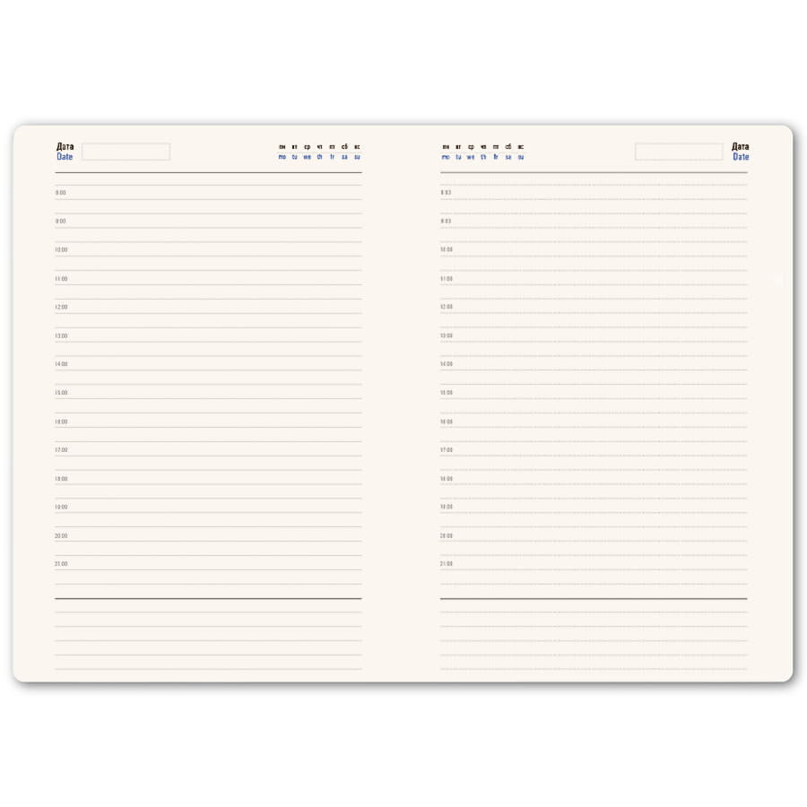 Ежедневник недатированный Linnie, А5, темно-зеленый, кремовый блок