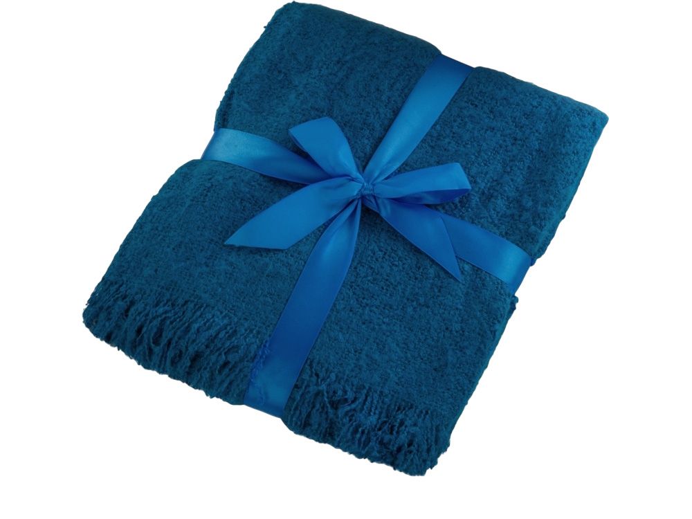 Плед акриловый Mohair, синий