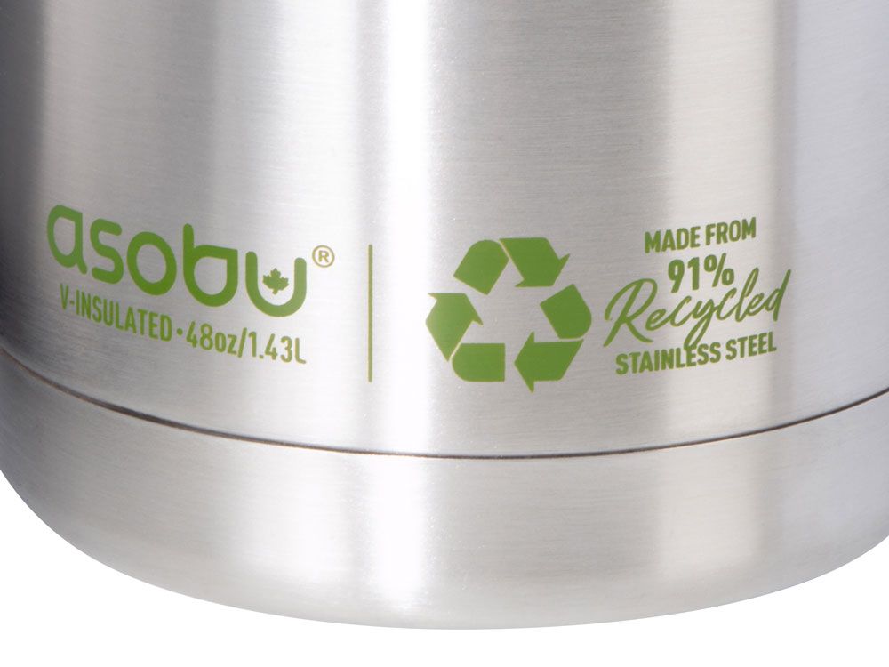 Вакуумный термос «Canyon Jug» из переработанной стали, серебристый, 1430 мл