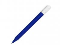 Ручка шариковая, треугольная, пластик, софт тач, синий/белый, PhonePen