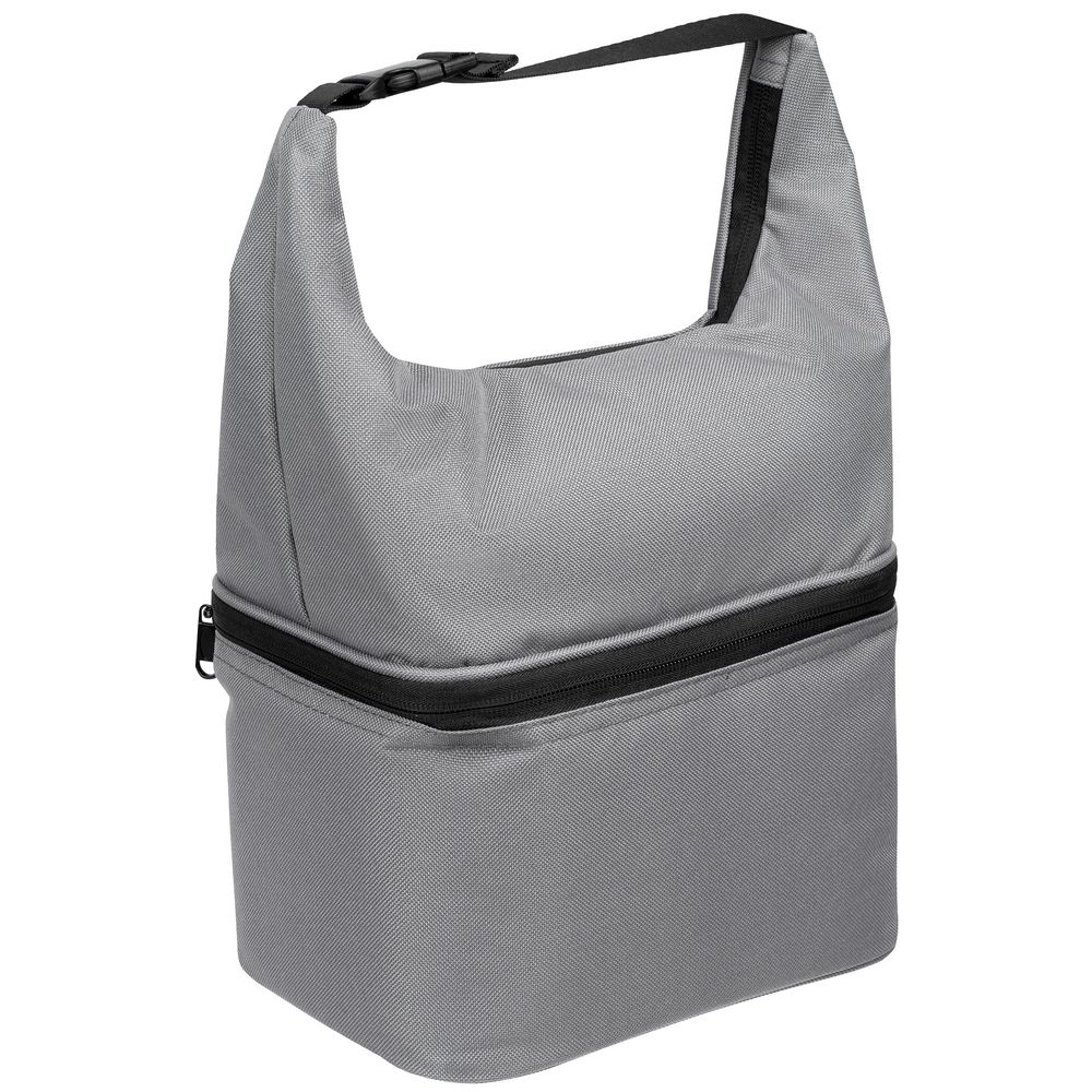Термосумка с ланчбоксом Smakk, серая Термосумка с ланчбоксом Smakk, серая