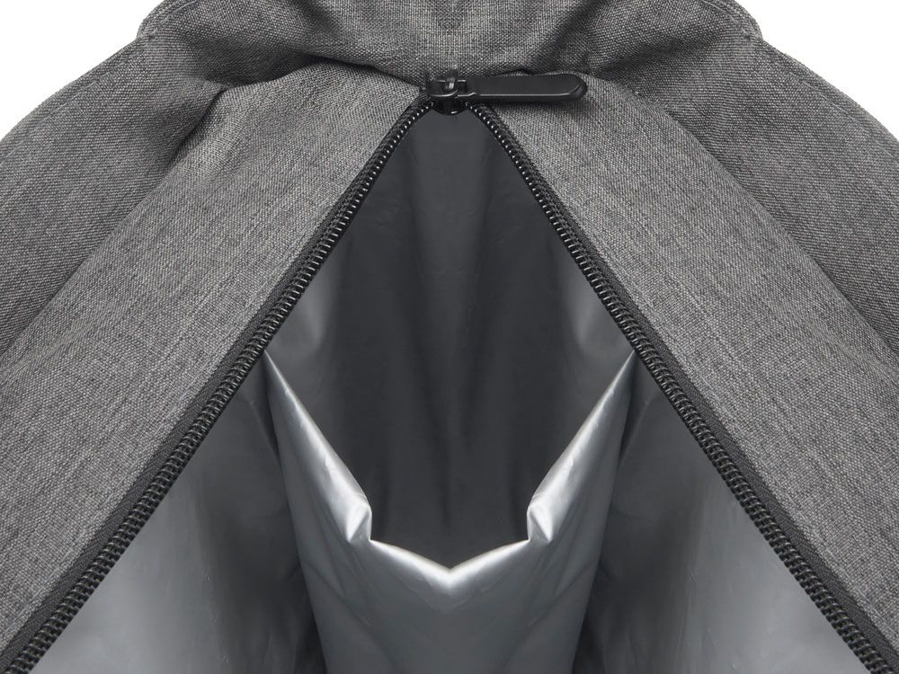 Сумка-холодильник Fabrizio со штопором, серый/черный