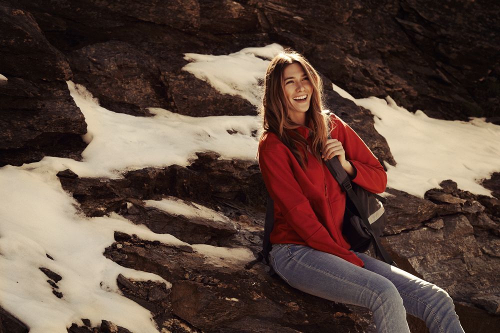 Куртка флисовая женская Sarasota, красная, размер M