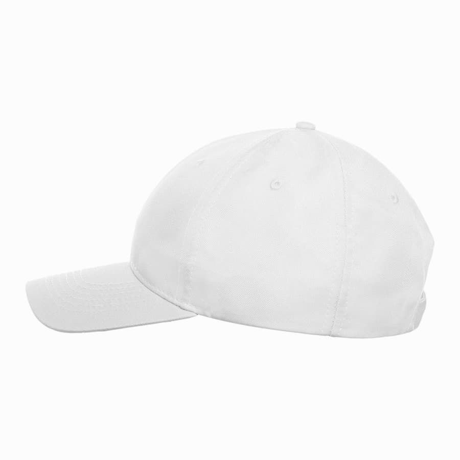 Бейсболка RECY SIX, 6 клиньев, застежка-липучка, белый, 100 % переработанный полиэстер, 220 г/м2    
