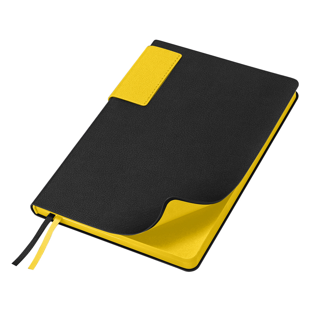 Ежедневник Flexy Star Sivilia Black Edition Color А5, черно-желтый, недатированный