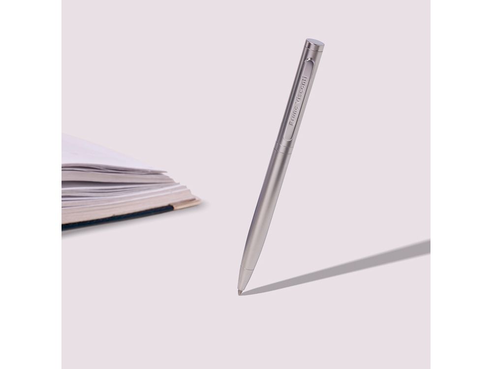 Ручка "Firenze" шариковая автоматическая, серебристая