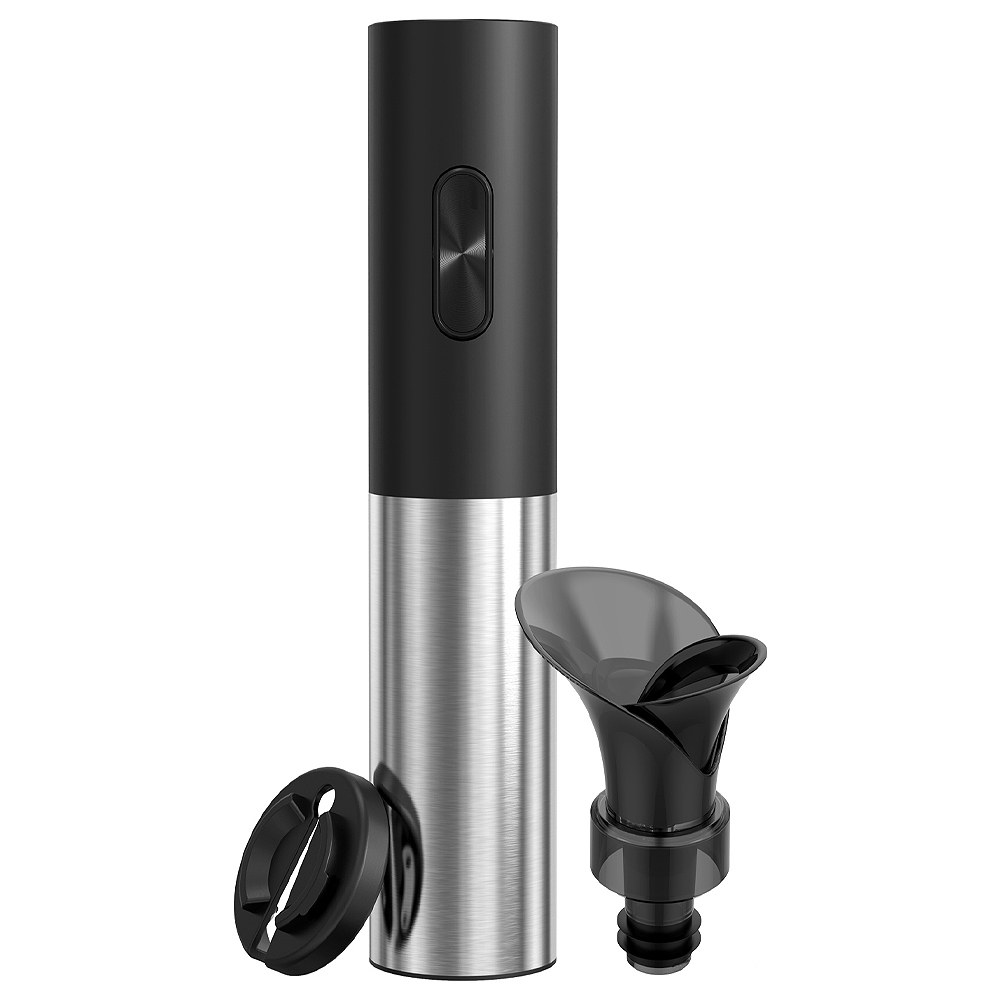 Штопор электрический Circle Joy с аксессуарами 3 в 1, пластик/металл