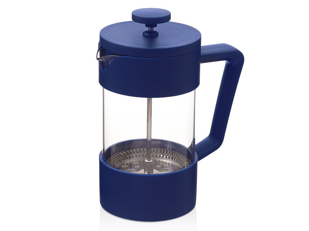 Пластиковый френч-пресс "Intense", 600мл, темно-синий