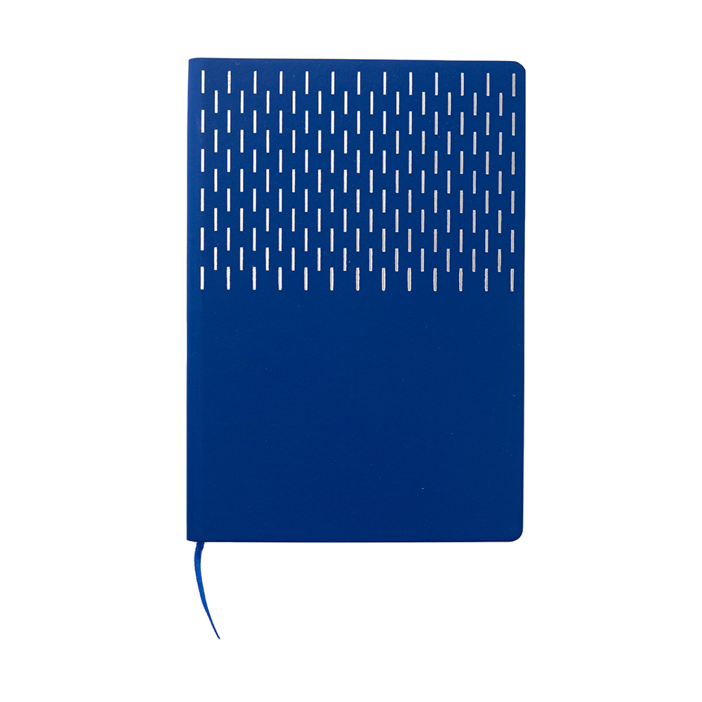 Ежедневник A5 недатированный Esmeralda, синий с серебристым