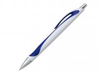 Ручка шариковая, пластик, белый/синий арт. M201098-A	