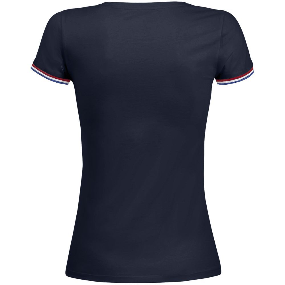 Футболка женская Rainbow Women, темно-синяя с ярко-синим, размер S