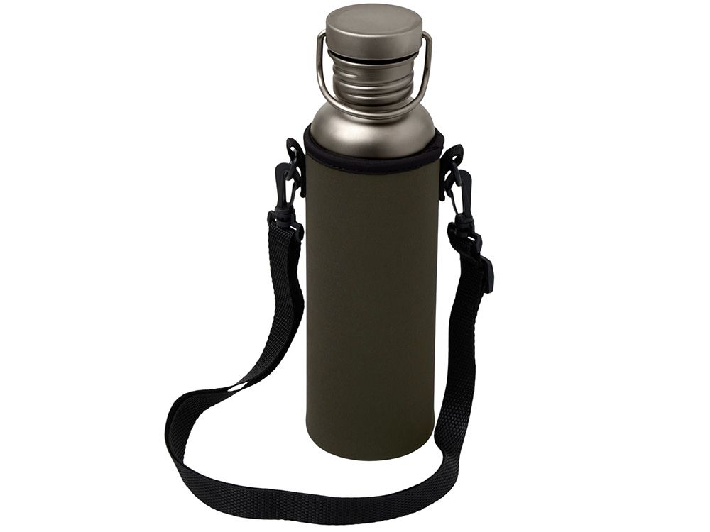 Бутылка для воды из титана "Titan", 750ml, темно-серый