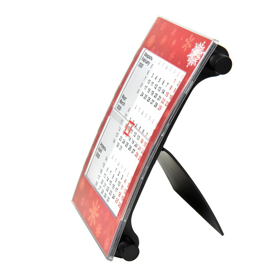 Календарь настольный на 2 года; размер 18,5*11 см, цвет- белый, пластик