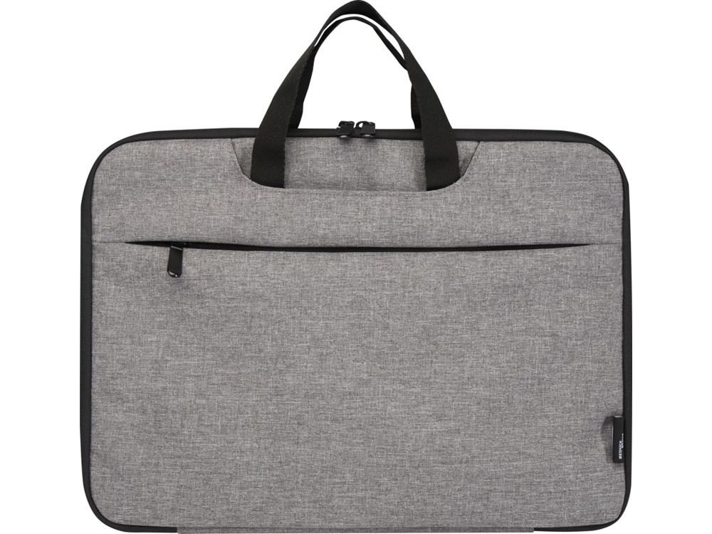 Эко- чехол для ноутбука «Libra» 2 в 1 из переработанного пластика, серый яркий