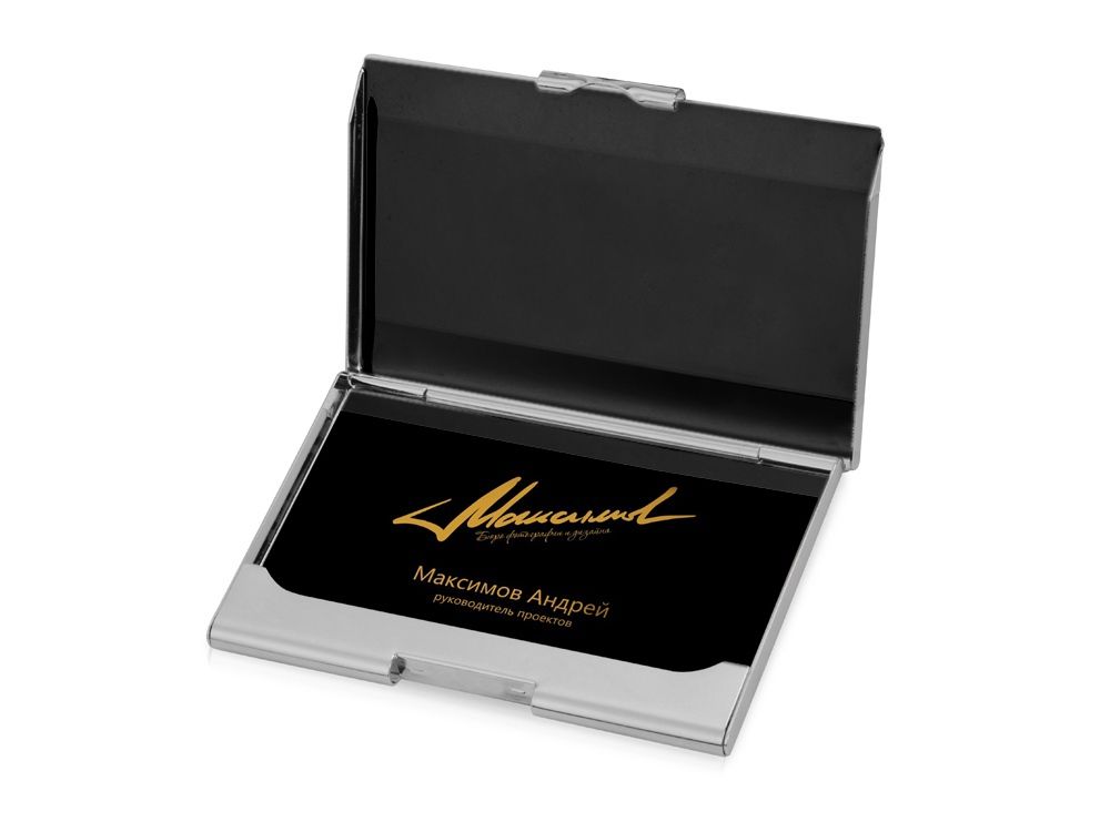 Визитница "Carlo", серебристый