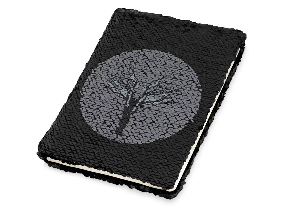 Блокнот с пайетками «Fashion», черный