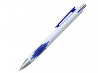 Ручка шариковая, пластик, белый/синий арт. M201086-A	
