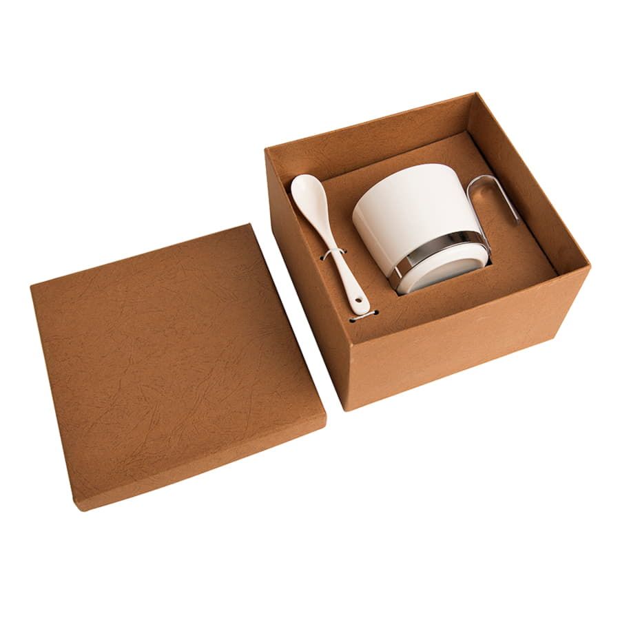 Чайная  пара  "Гармония" с ложечкой в подарочной упаковке