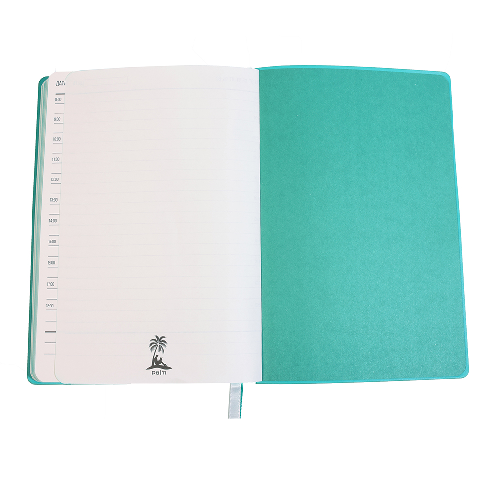 Ежедневник A5 недатированный Gabby, бирюзовый