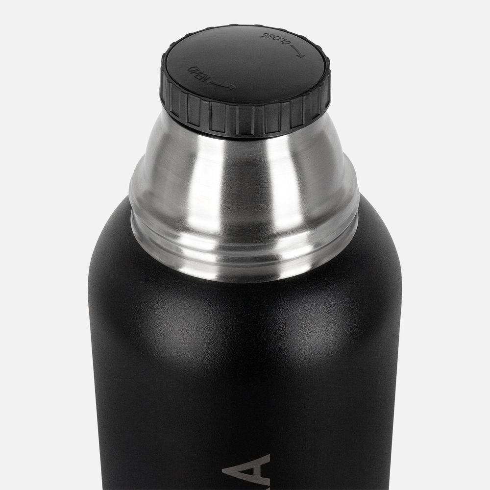 Термос Relaxika 1200 со стикерпаком, черный Термос Relaxika 1200 со стикерпаком, черный