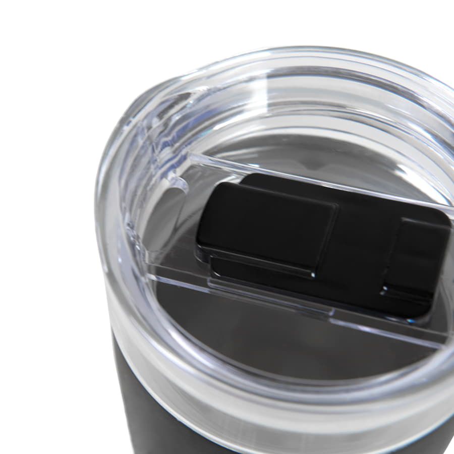 Термокружка вакуумная "Cristal"; белый; 350 мл; металл; стекло