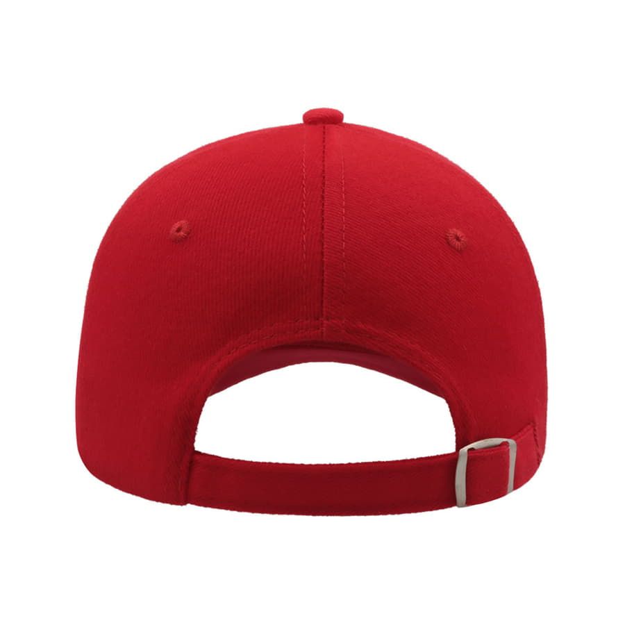 Бейсболка "LIBERTY FIVE BUCKLE", 5 клиньев,  застежка c металлической пряжкой; красный; 100% хлопок;