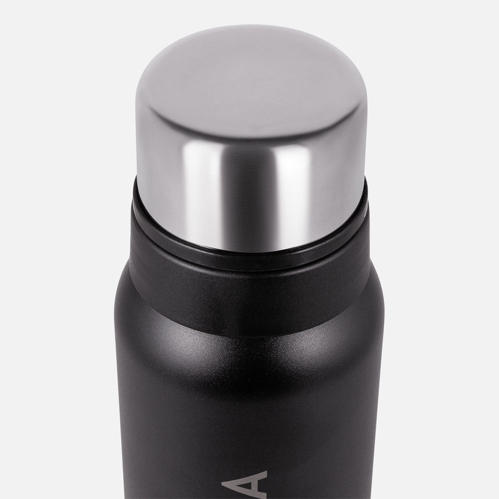 Термос Relaxika 1000 со стикерпаком, черный Термос Relaxika 1000 со стикерпаком, черный