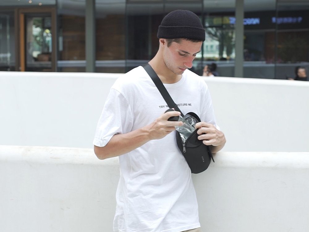 Антикражная сумка на пояс Clickpack, черный