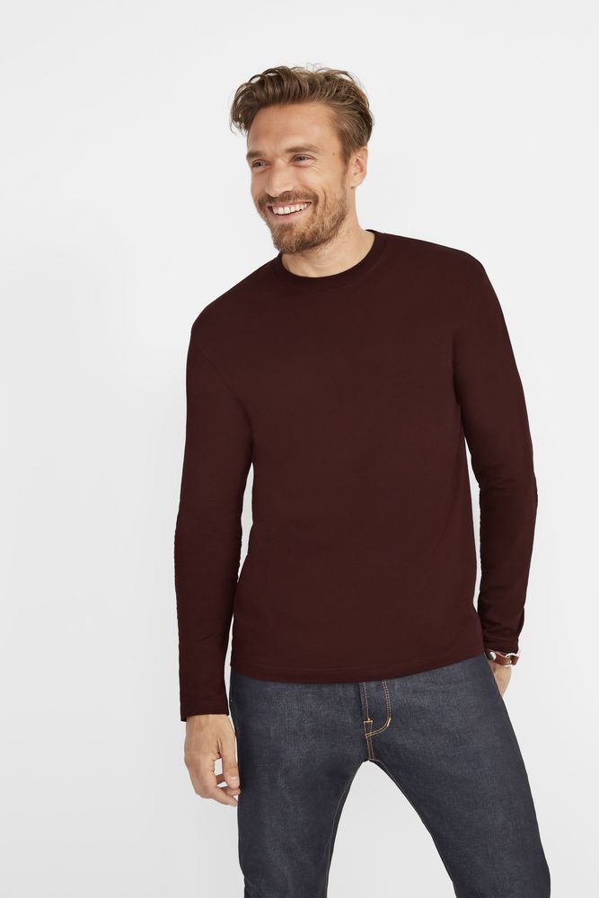 Футболка мужская с длинным рукавом Monarch 150 белая, размер S